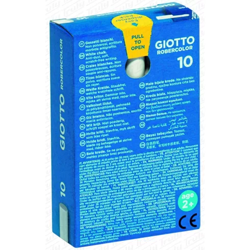 26- Táblakréta Giotto 10 db-os fehér - 538700