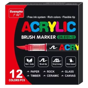 12 - Akrilfilc 12 darabos ecsetes - 8101-12