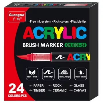 12 - Akrilfilc 24 darabos ecsetes - 8101-24