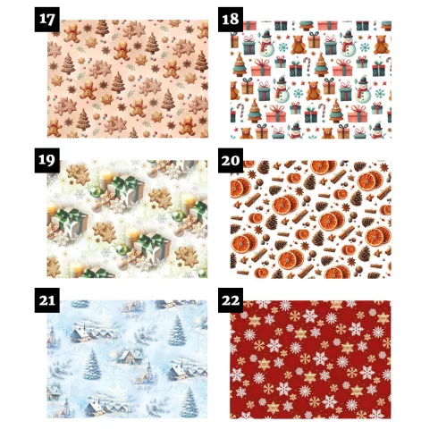 00- Csomagolópapír LUX 70x100 cm karácsonyi 