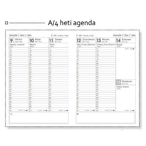 24- Heti agenda A4 Baladek 2026 - 4 színben