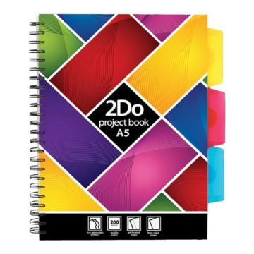 29- Project book A/5 színregiszteres, spirálos - HL001