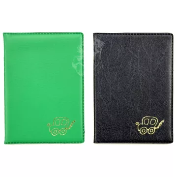   29- Okmánytartó autós, 9 x 12,5 cm, 4 lap + 4 kártyatartó