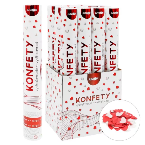 R- Konfetti ágyú 40 cm - szivecske