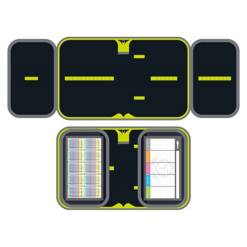 R - Tolltartó mintás, klapnis (üres) - 6 minta