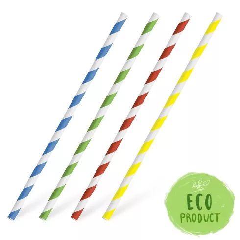 R- Party szívószál színes 20 cm, 25 darabos