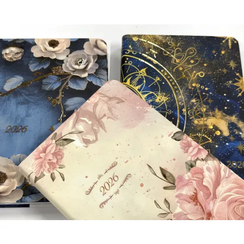 19- Napi agenda B6 JOY T022J, kerekített 2026 - 4 mintával