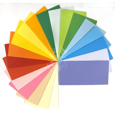 36- Boríték LA/4 Kaskad szines, 50 db/csom. - 20 színben