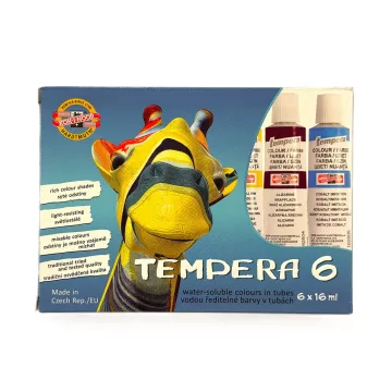 13- Tempera tubusos Koh-I-Noor 6 x 16 ml.