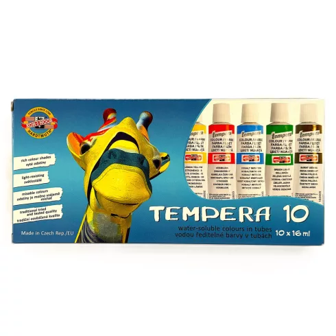 13- Tempera tubusos Koh-I-Noor 10 x 16 ml.