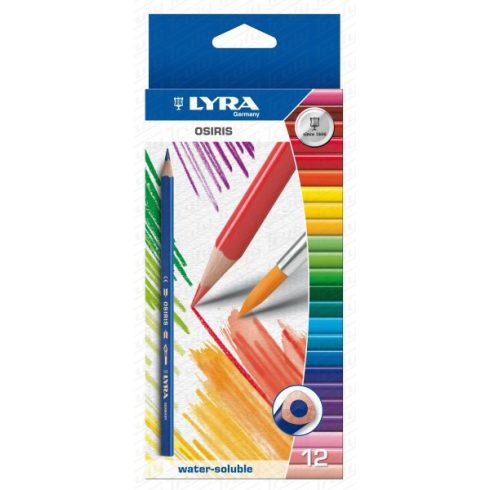26- Lyra Osiris akvarell színes ceruza 12-es + ecset