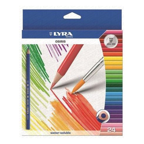 26- Lyra Osiris akvarell színes ceruza 24-es + ecset