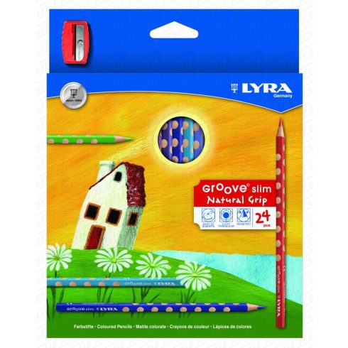 26- Színes ceruza Lyra Groove Slim 24 darabos - 2821240