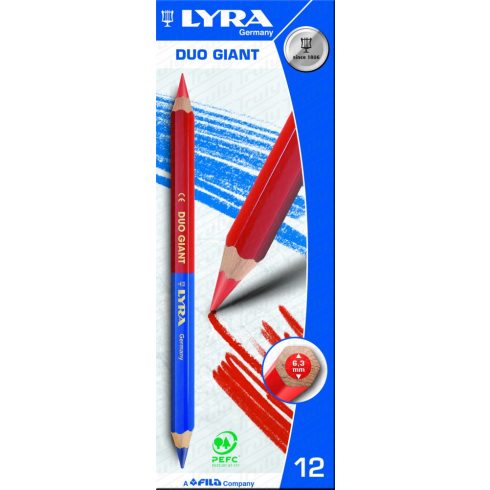 26- Lyra Duo Giant postairon piros-kék ceruza