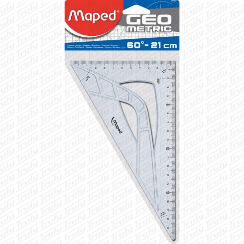 23- Vonalzó Maped háromszög "Geometric" 60°, 21 cm - 242621