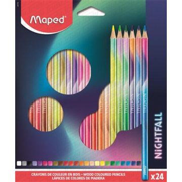 23- Színes ceruza Maped 24 darabos Nightfall - 831702