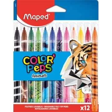 23-  Filc Maped 12 darabos Animals