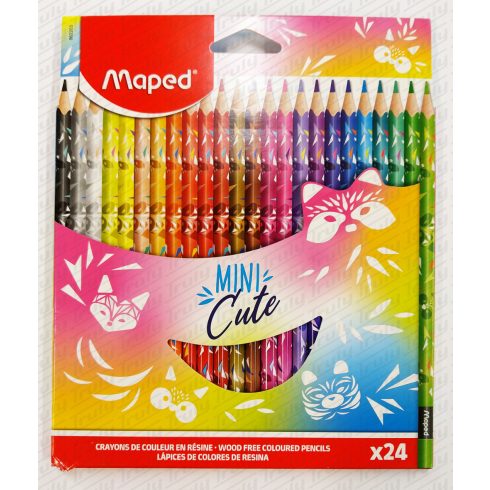 23- Színes ceruza Maped 24 darabos Mini Cute - 862203
