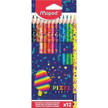 23- Színes ceruza Maped 12 darabos Pixel Party - 862204