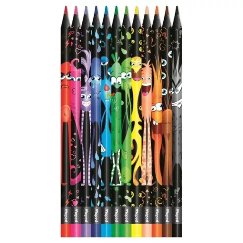 23- Színes ceruza Maped 12 darabos Monster - 862612
