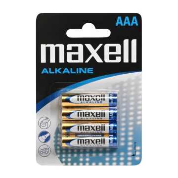 13- Elem Maxell mikro AAA Alkaline LR03 - BL4