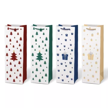   R- Dísztasak karácsonyi ital MIX (T12-V27) 12x36x10 cm - 5252733