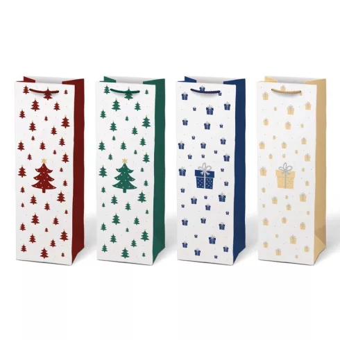 R- Dísztasak karácsonyi ital MIX (T12-V27) 12x36x10 cm - 5252733