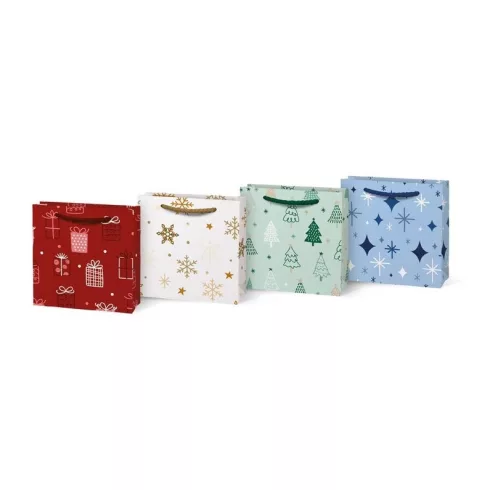 R- Dísztasak karácsonyi MIX (T0-V8) 9x9x4 cm - 5253026