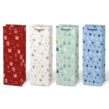   R- Dísztasak karácsonyi ital MIX (T12-V36) 12x36x10 cm - 5253050