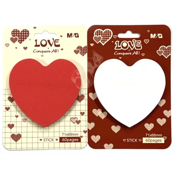 06- Öntapadós jegyzettömb M&G szívecske - 33V174