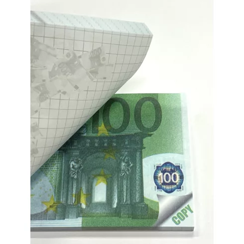 13- Tépőtömb pénz 100 Euro