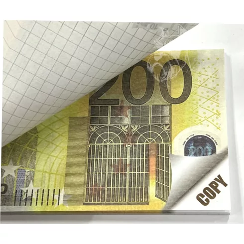13- Tépőtömb pénz 200 Euro