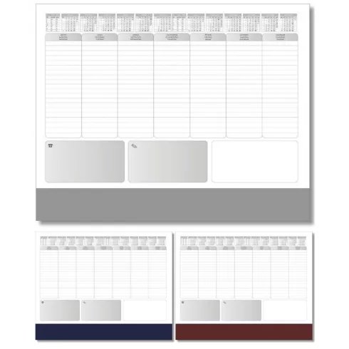 17 - Naptár könyöklő 580x410 mm, évszámos 2026 - 3 színben