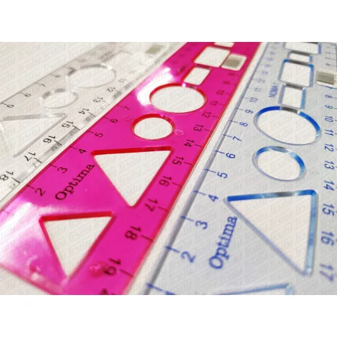 04- Vonalzó sablon ABC123 - 20 cm