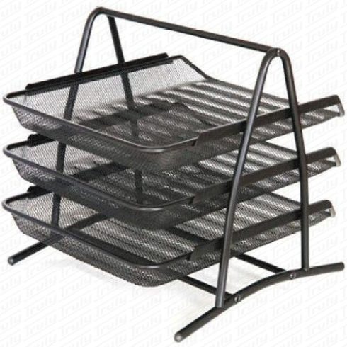 R- Mesh fémhálós 3 részes irattálca