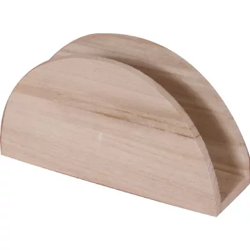 30 - Fa szalvétatartó íves 14  x 4 x 8 cm - 10286