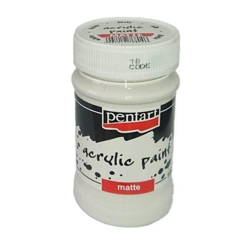 31- Akrilfesték Pentart matt 100 ml. fehér
