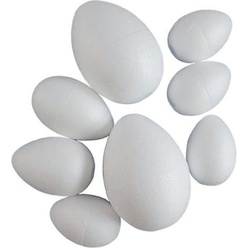 R - Polisztirol tojás 8 cm-es (20 db/csomag) - 206