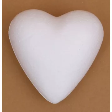 G- Polisztirol szív 7 cm (10db/csomag) - 2232
