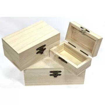 30 - Fa doboz szett 3 darabos - 25331