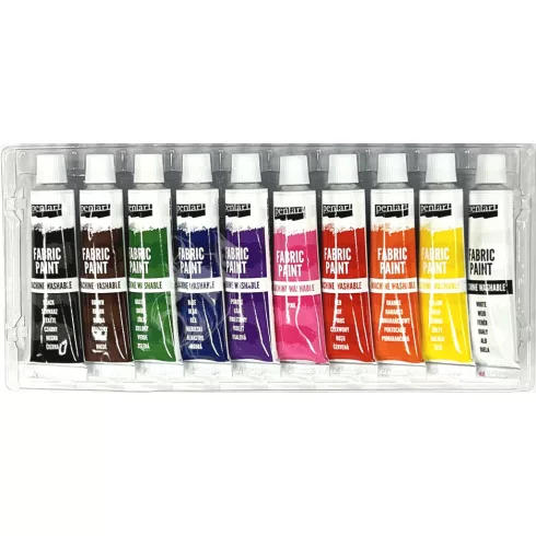 30 - Textilfesték Pentart tubusos 10 x 16 ml - 45123