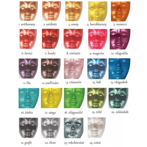 31- Akrilfesték Pentart 50 ml. Metál - 24 szín