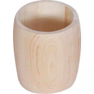 30 - Fa írószertartó kerek 8 x 9,5 cm - 5894
