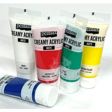   30 - Akrilfesték Pentart krémes, tubusos MATT 60ml - 26 színben