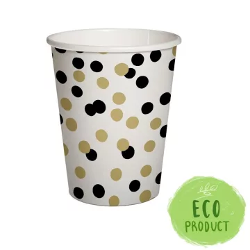 R- Party pohár konfettis 250 ml, 8 darabos