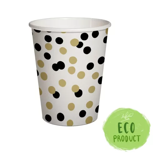 R- Party pohár konfettis 250 ml, 8 darabos