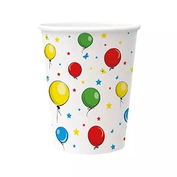 R- Party pohár lufis 250 ml, 8 darabos