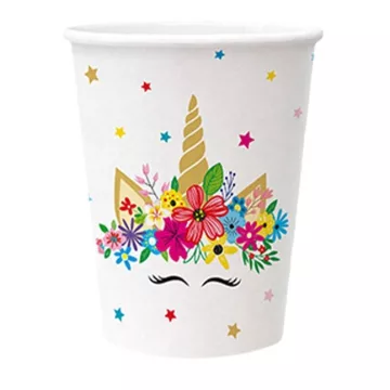 R- Party pohár Unikornis 250 ml, 8 darabos