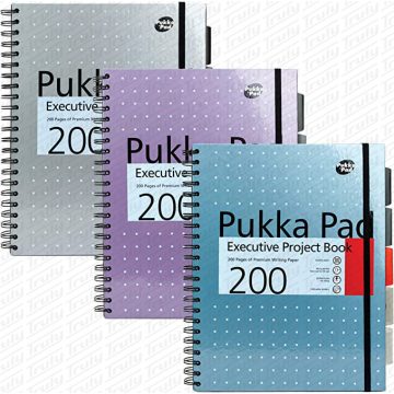 R- Füzet Pukka Pad kemény fedeles metál 100 lapos A4