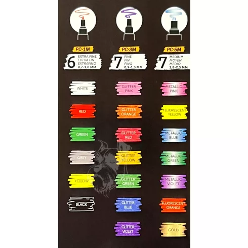 20- Dekormarker Uni Posca 20 darabos - GROOVY colors